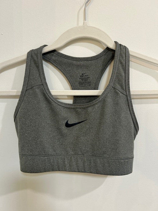Nike Other - Nike Gray Racerback Dri-FIT Sports Bra with Black Swoosh Women’s size Small